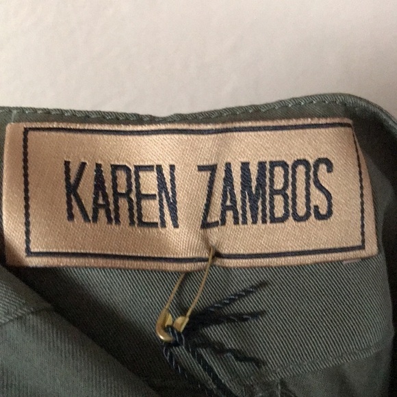 Karen Zambos Army Green Military Pants Size Small - Picture 6 of 8